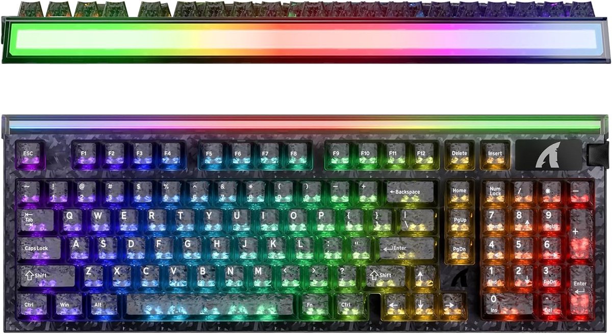 ATTACK SHARK R98HE - Magnetic Switch Wired Gaming Toetsenbord - Carbon Fiber - 98 Keys - Ink Shade