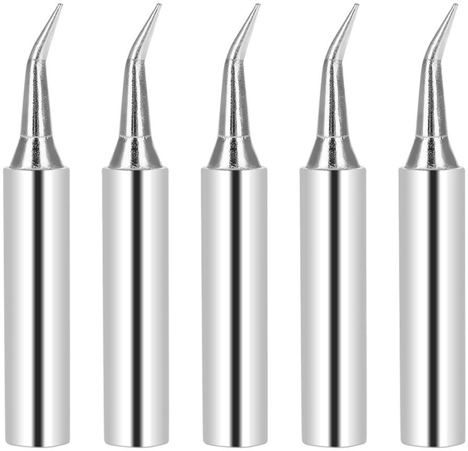 Soldering Iron Tips - 5Pcs Solder Tip Set - Hoogwaardige vervangingen - Geschikt voor 936 - Duurzaam en hittebestendig - Voor hobbyisten...