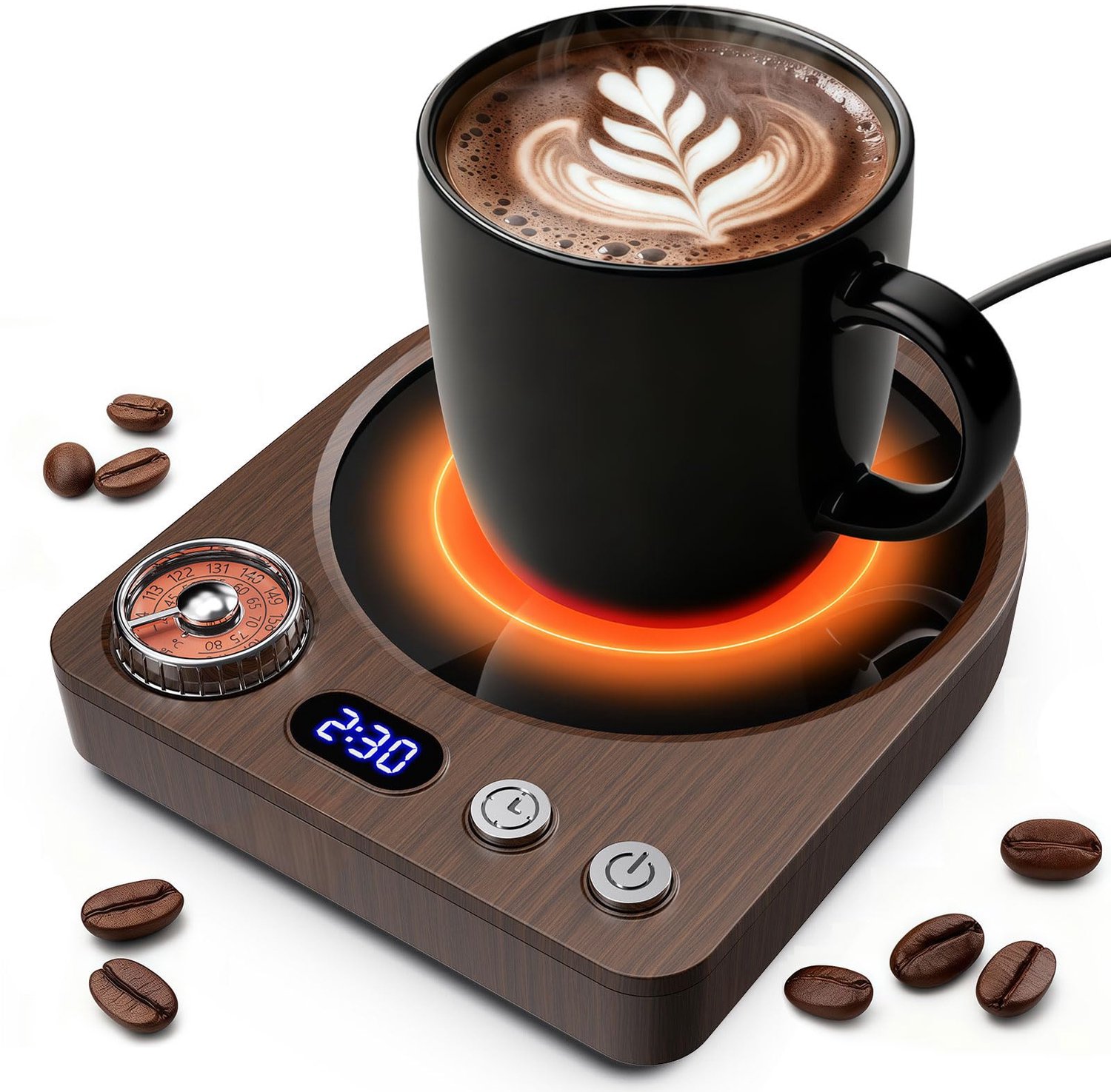 Elektrische Kopjeswarmer met 9 Temperatuurinstellingen