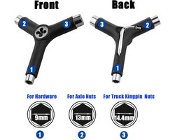 Multifunctionele Skateboard Y-Tool met 15 Onderdelen