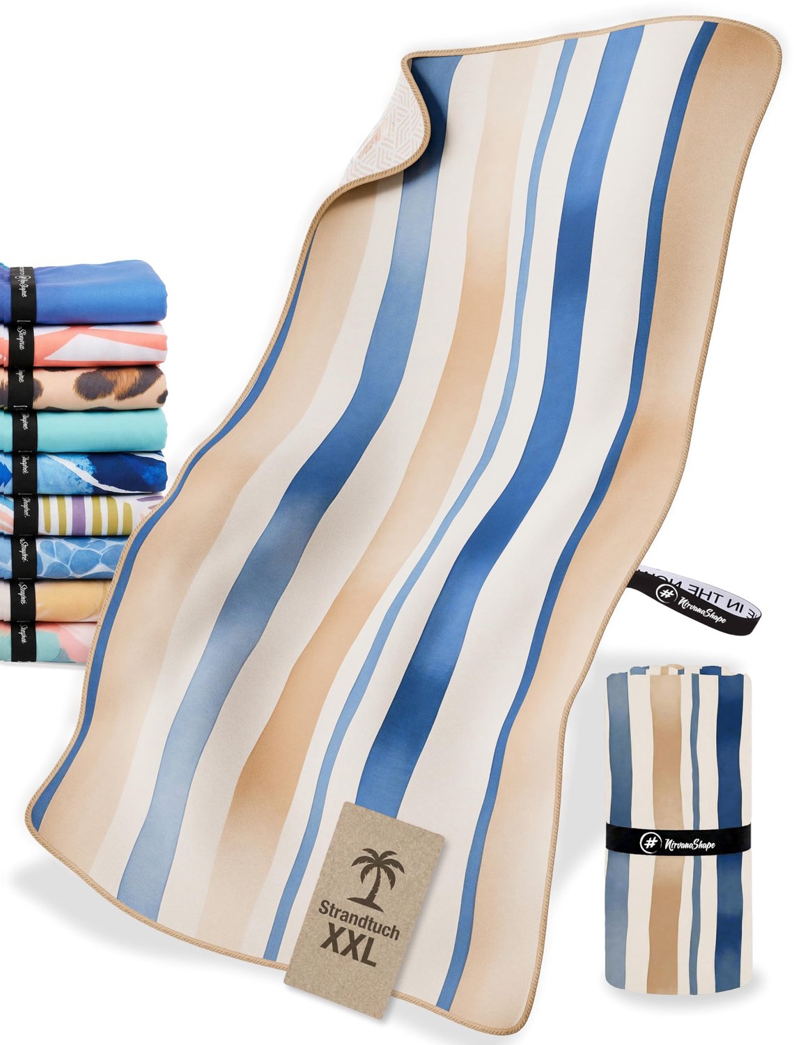 Strandhanddoek XXL - Sneldrogend microvezel - 200 x 90 cm