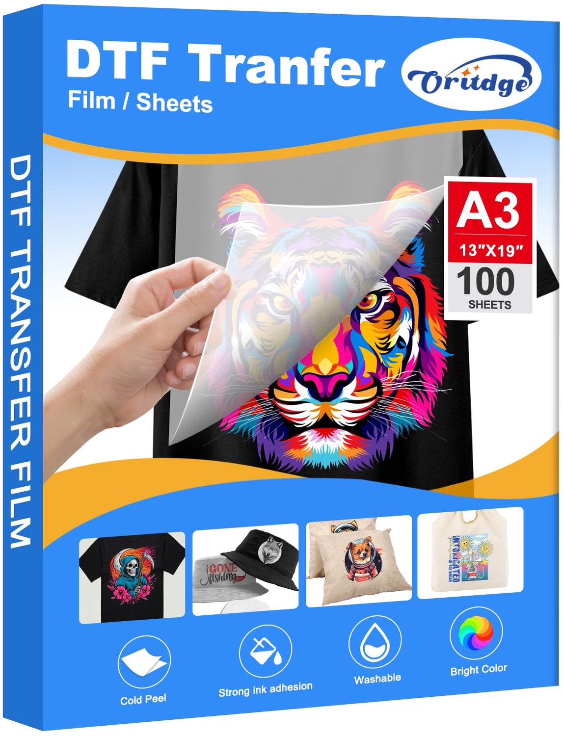 Transfer Film A3 - 100 vellen, matte afwerking, voor textiel en Epson printers