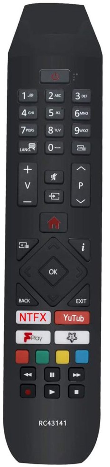Vervangende Afstandsbediening voor Hitachi Smart TV