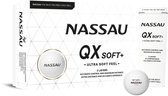 Nassau QX Soft+ - Golfballen - 12 stuks - Wit