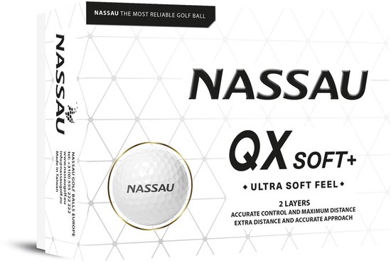 Nassau QX Soft - Golfballen - 12 stuks - Wit van Nassau — afbeelding 3