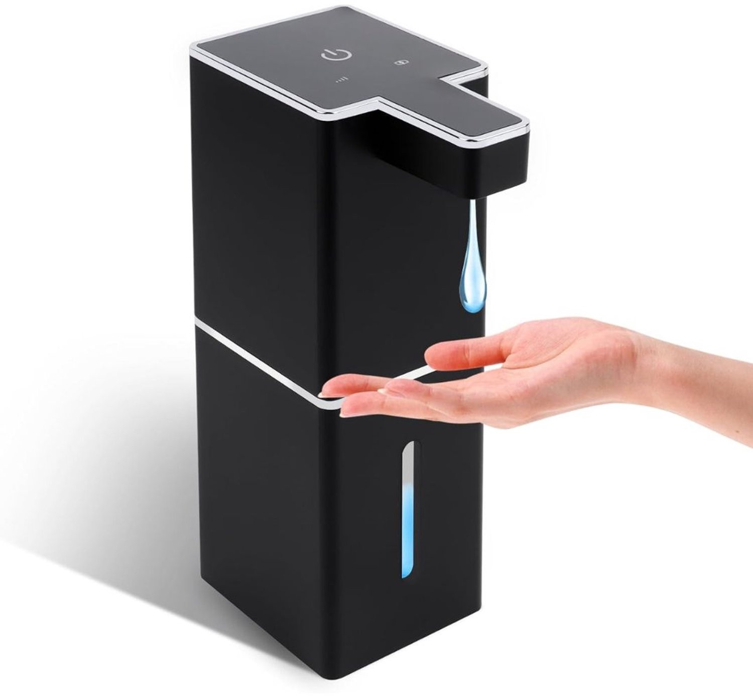 Zeepdispenser – Zeepdispenser Wandmontage – Zeepdispenser Automatisch Hangend - Hoge Kwaliteit - Zwart