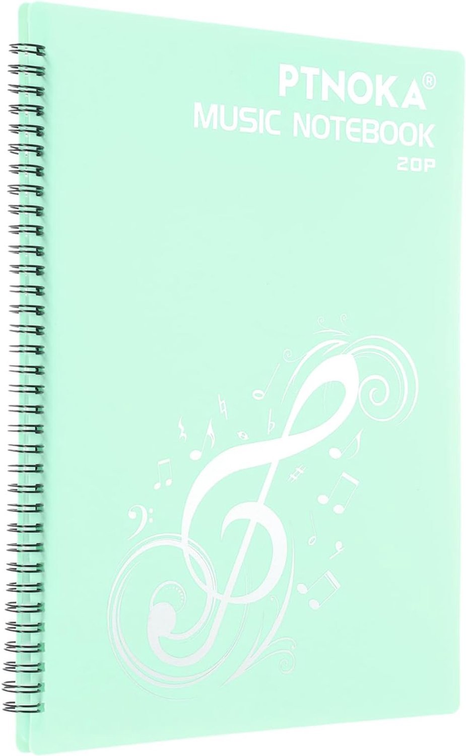 Notenmap display 8,5 x 11 inch - spiraalbinder-organizer - lichtgroen - ideaal voor muziekleraren - ServiceTopper