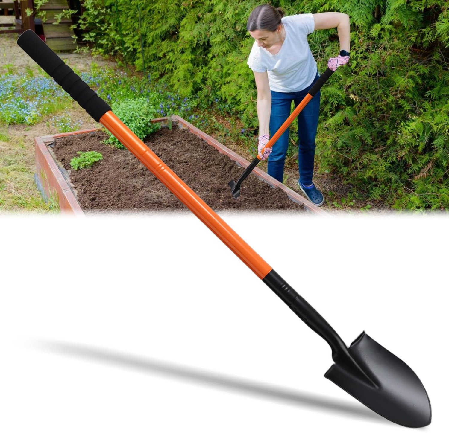 Lange Tuinschep met Ergonomische Handgreep