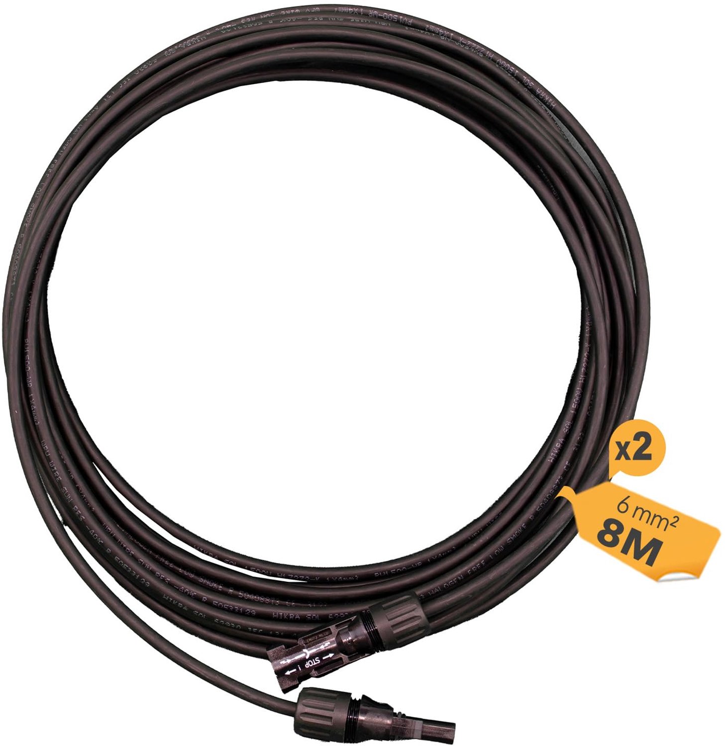 Professionele Verbindingskabel MC4 - 8 Meter