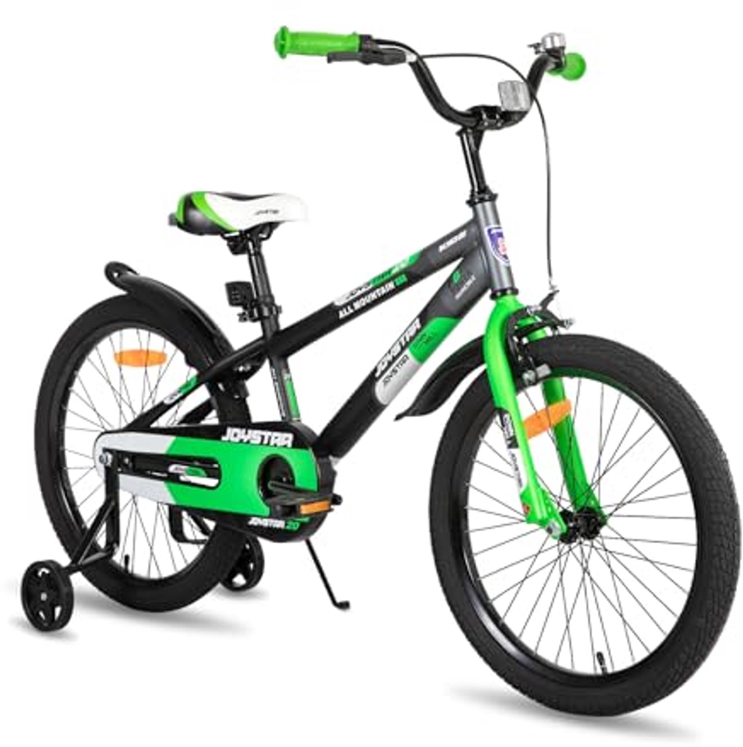 Kinderfiets met stabilisatoren - 12/14/16/20 inch - Groen