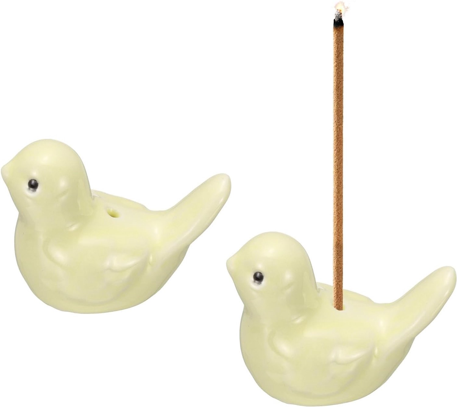 Wierookhouder mini 4,9 x 3 x 3,8 cm - keramiek - vogelvorm - voor meditatie, yoga, spa - m-winkel