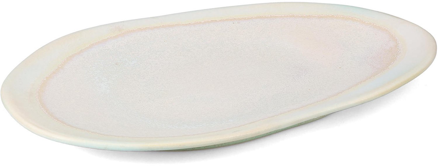 Fameilleur serveerschaal 41x30cm glow Moya set van 2 - porseleinen schaal om te serveren en delen, voor salades, bijgerechten, fruit en hapjes, vaatwasser- en magnetronbestendig, voedselveilig, servies voor thuis, restaurant en horeca