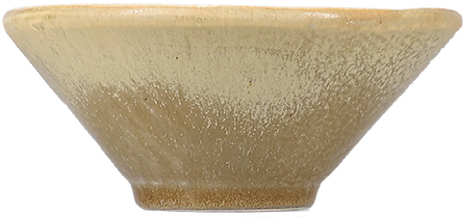 Fameilleur kom 14xH6cm olijfgroen Ferro set van 4 - porseleinen serveerkom en schaaltje, voor ontbijt, muesli, soep, dessert, snacks en bijgerechten, vaatwasser- en magnetronbestendig, voedselveilig, servies voor thuis, restaurant en horeca