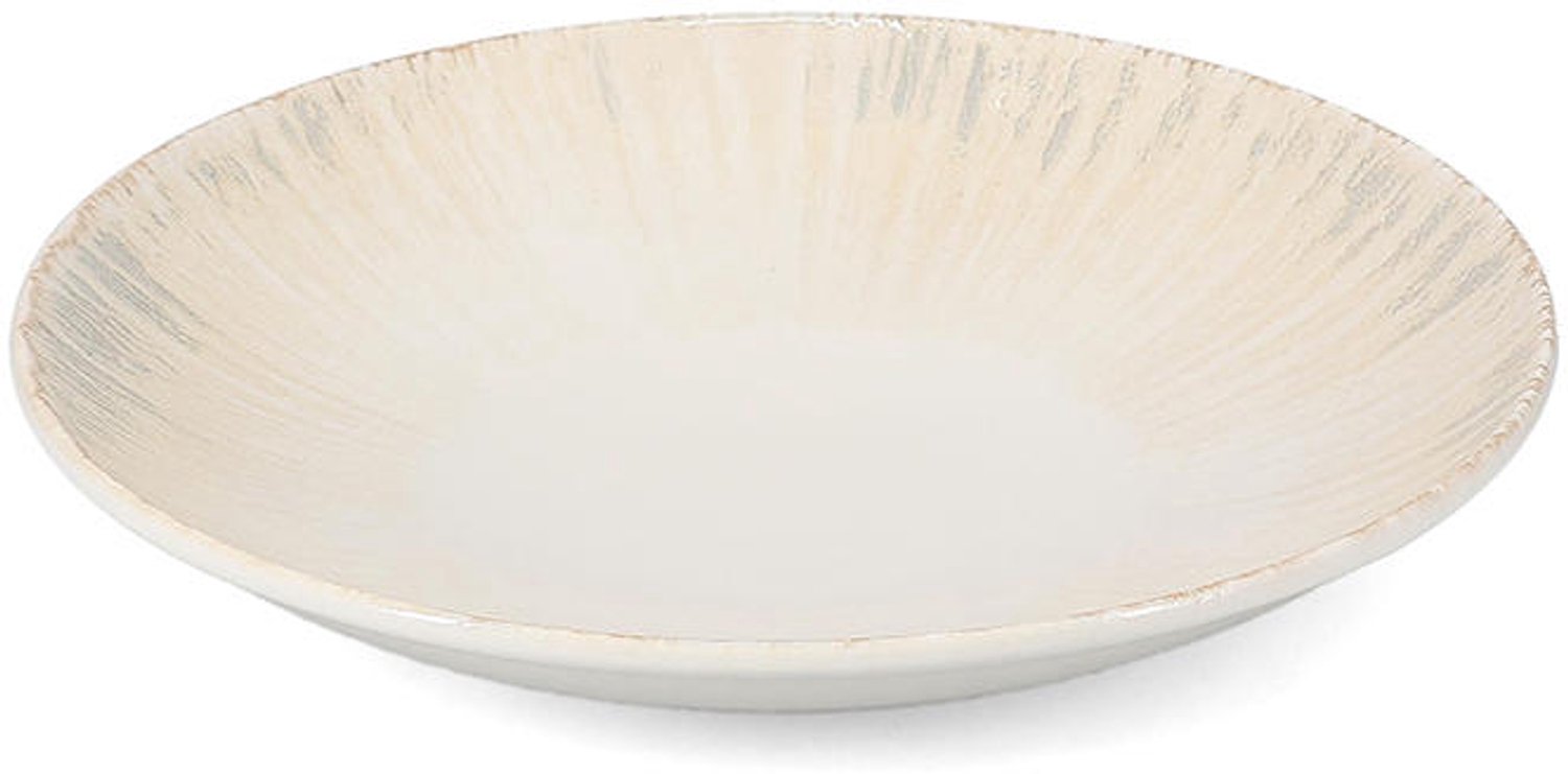 Fameilleur kom 25,5xH4,5cm grijs Nuance set van 3 - porseleinen serveerkom en schaaltje, voor ontbijt, muesli, soep, dessert, snacks en bijgerechten, vaatwasser- en magnetronbestendig, voedselveilig, servies voor thuis, restaurant en horeca
