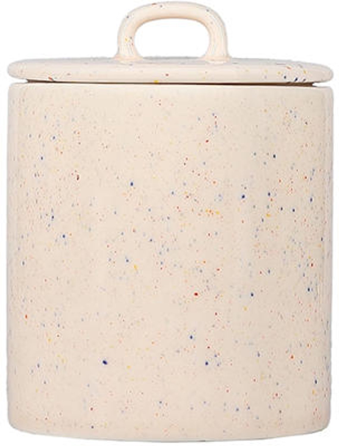 Fameilleur voorraadpot 11xH14,5cm met deksel beige Fika - porseleinen opbergpot met deksel, voor koffie, thee, suiker, koekjes en boter, vaatwasserbestendig, voedselveilig, servies voor thuis, restaurant en horeca, mooi als cadeau