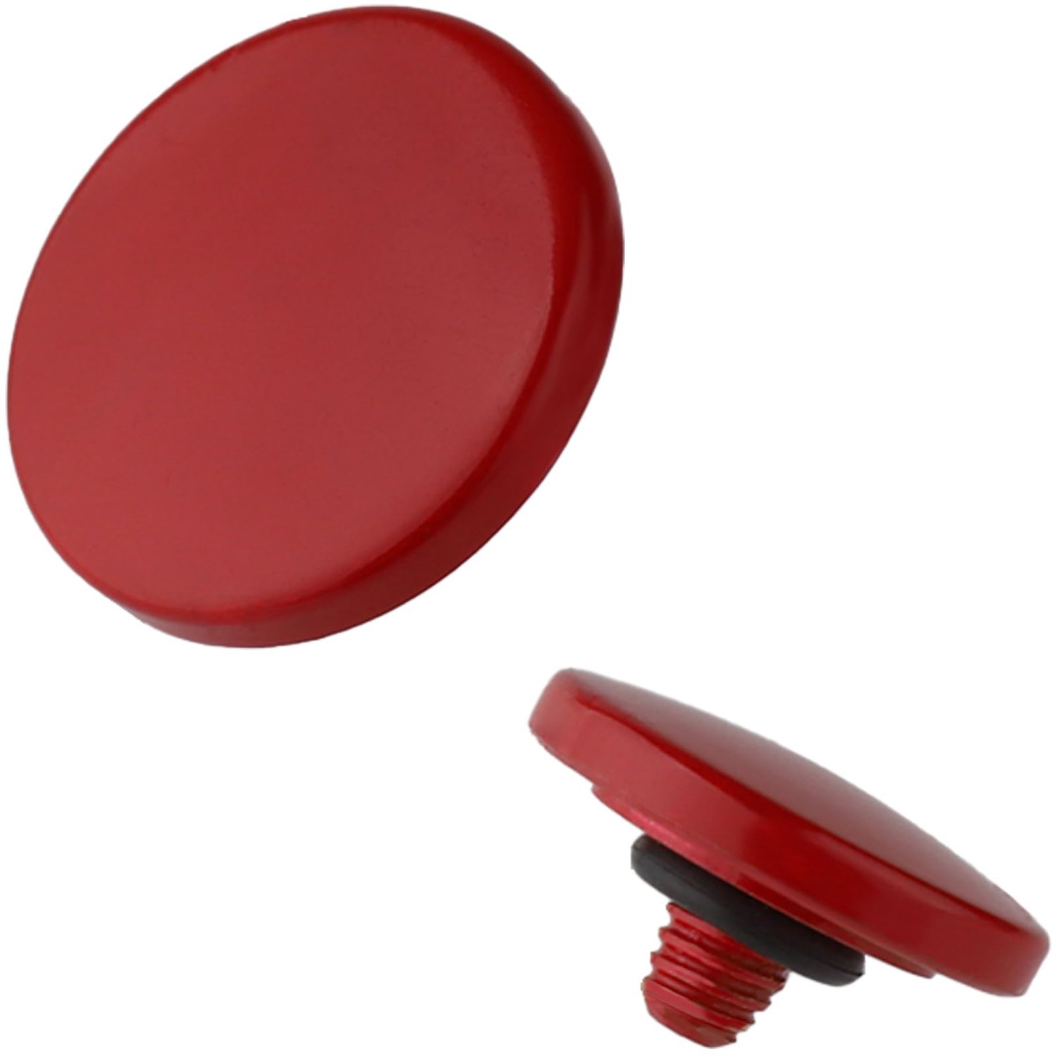 Metal Shutter Release Button voor Diverse Camera's, Convex Rood