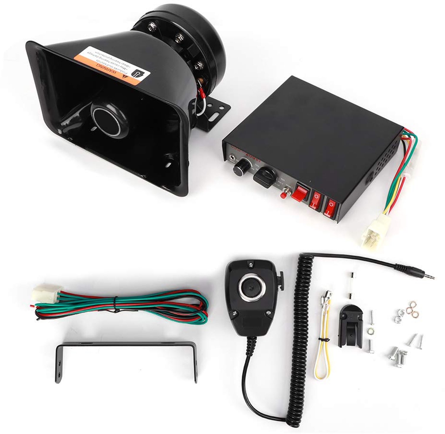 Universele Auto Sirene Kit met Megafoon en 130dB Alarm