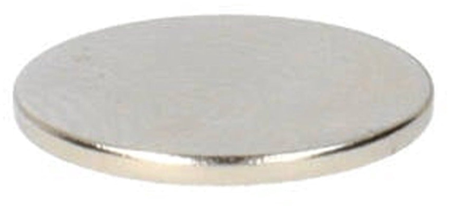 Neodymium Schijfmagneet Ø12 x 1 mm N48 NiCuNi – 30 stuks