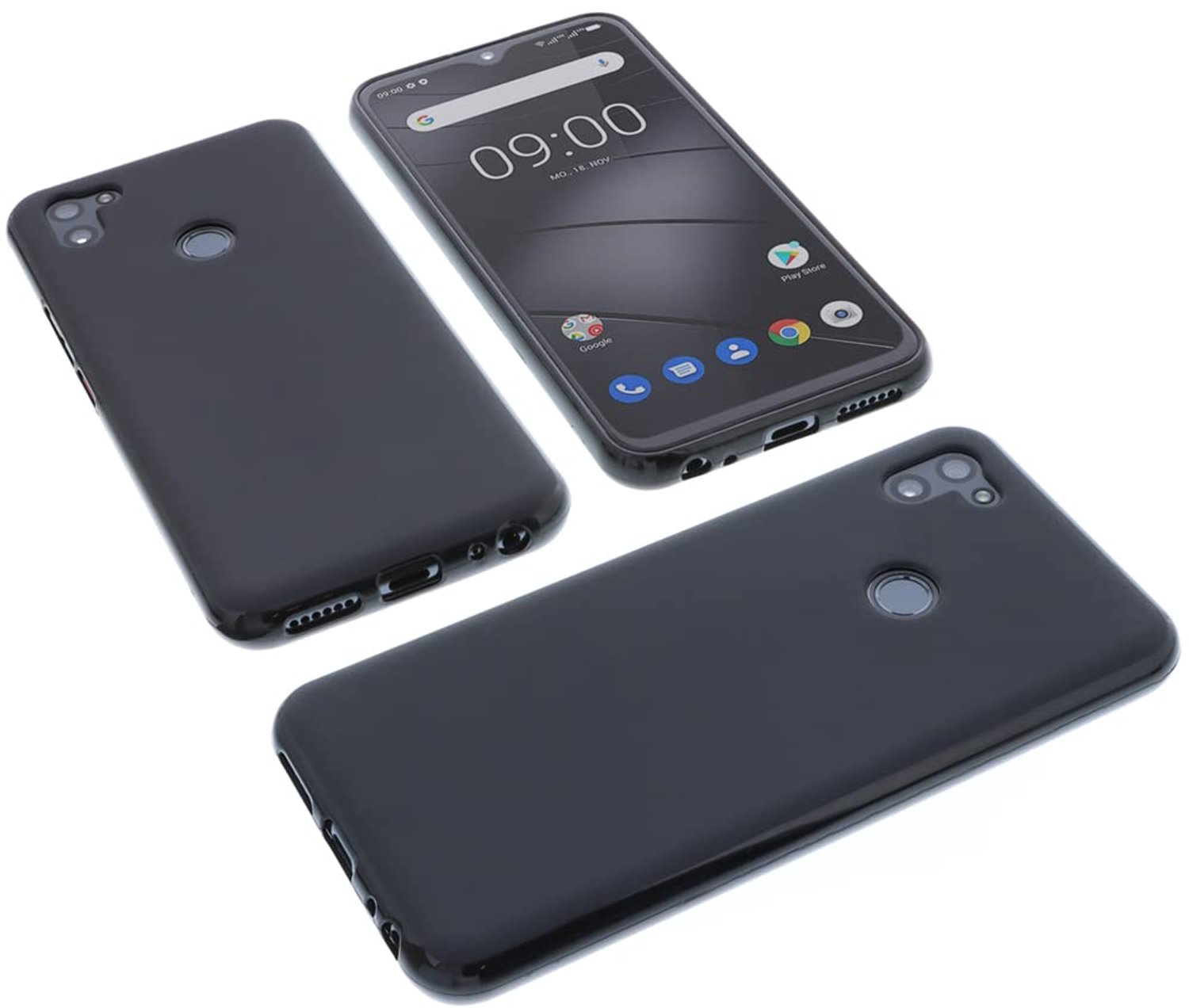 Beschermcase voor Gigaset GS5 - Zwart TPU Hoesje