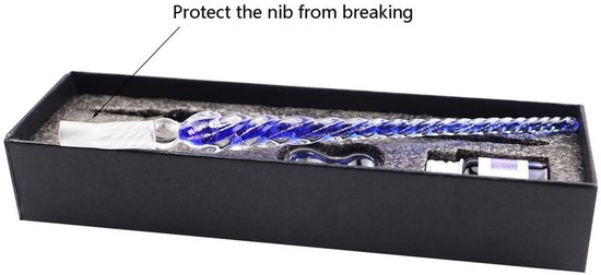 Glazen Dipping Pen en Inkt Set voor Calligraphy — afbeelding 2