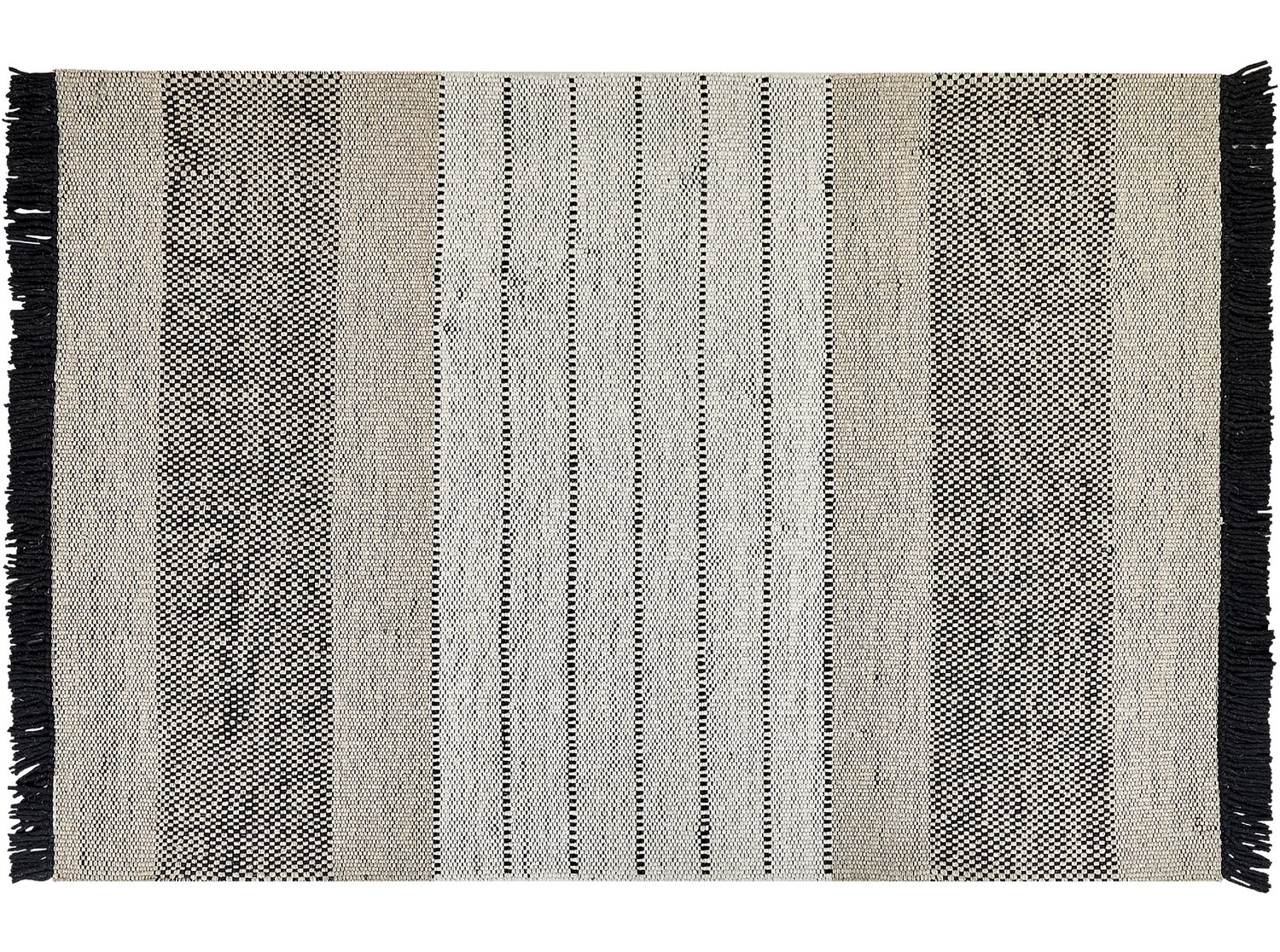 Beliani YAZLIK - Modern vloerkleed - Lichtbeige - 140 x 200 cm - Wol
