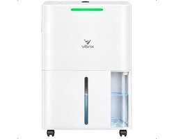 Vibrix DryFlow6 Luchtontvochtiger – 6L per dag – Wasdroogfunctie – Stil & Energiezuinig – Ontvochtiger voor Badkamer, Kelder, Zolder & Slaapkamer – Slimme Dehumidifier