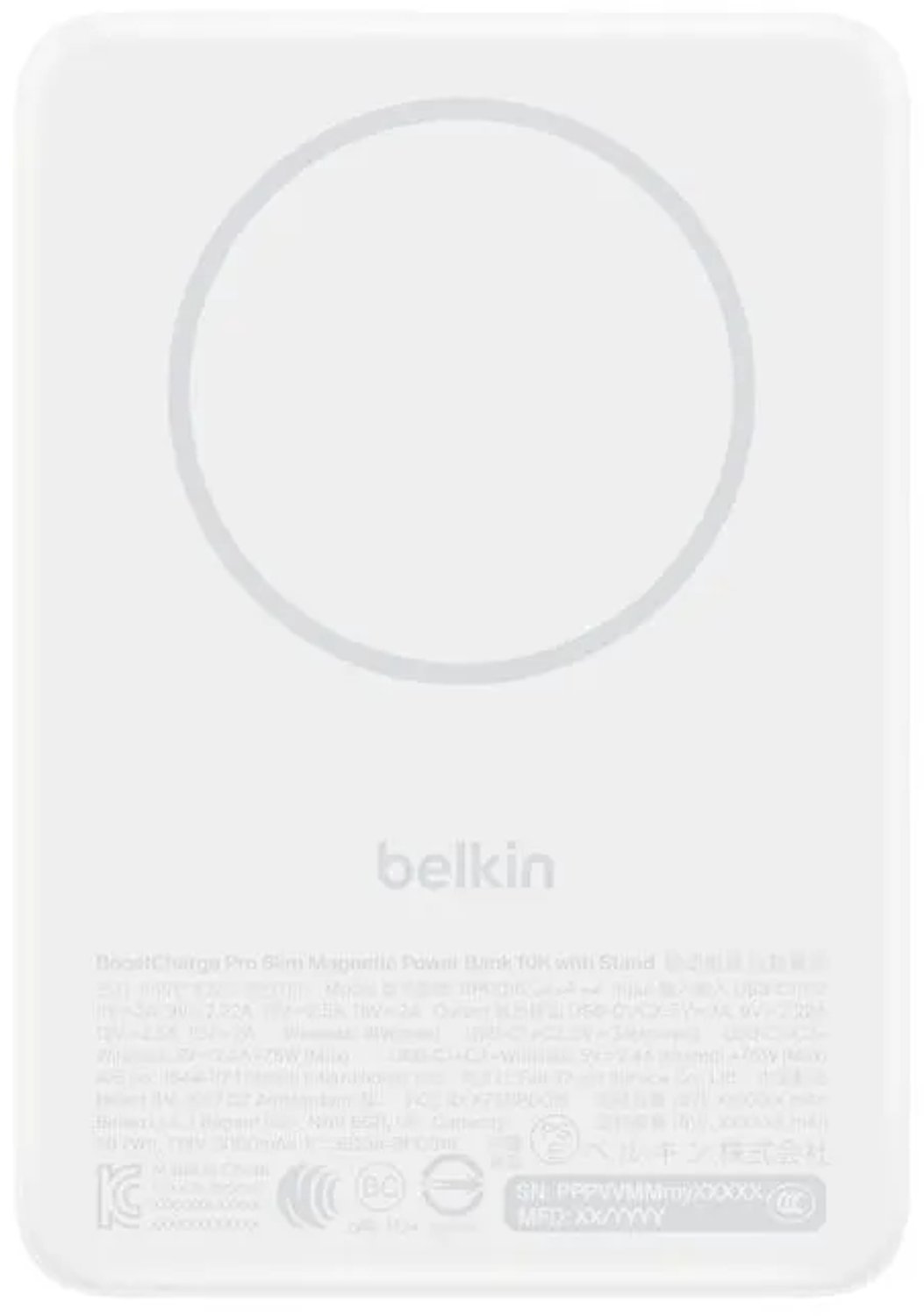 Belkin BoostCharge Slim Powerbank 10000 mAh Qi2 15W MagSafe-compatibel
