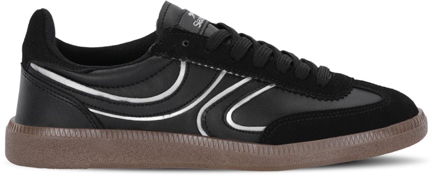Slazenger Addition Dames Sneakers - Zwart / Zilver