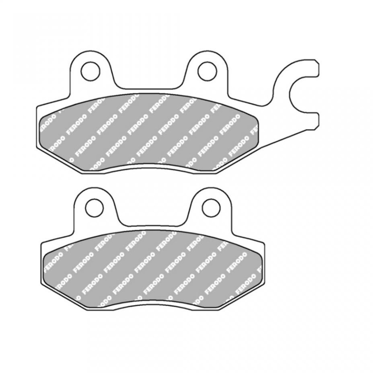 Remblokken Ferodo voor Motor VOGE 125 R 2023 tot 2025 vooraan / achteraan Nieuw