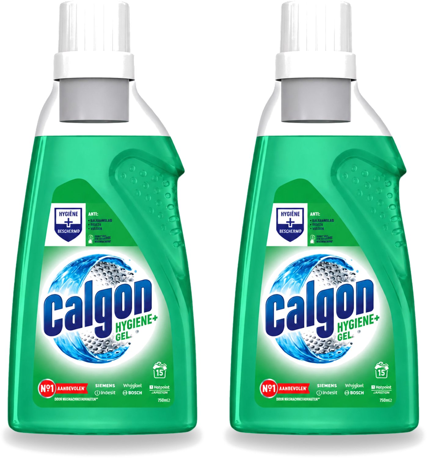 2 x Calgon – Wasmachinereiniger Gel – Hygiene+ – 750 ml - Voordeelverpakking - 2 stuks