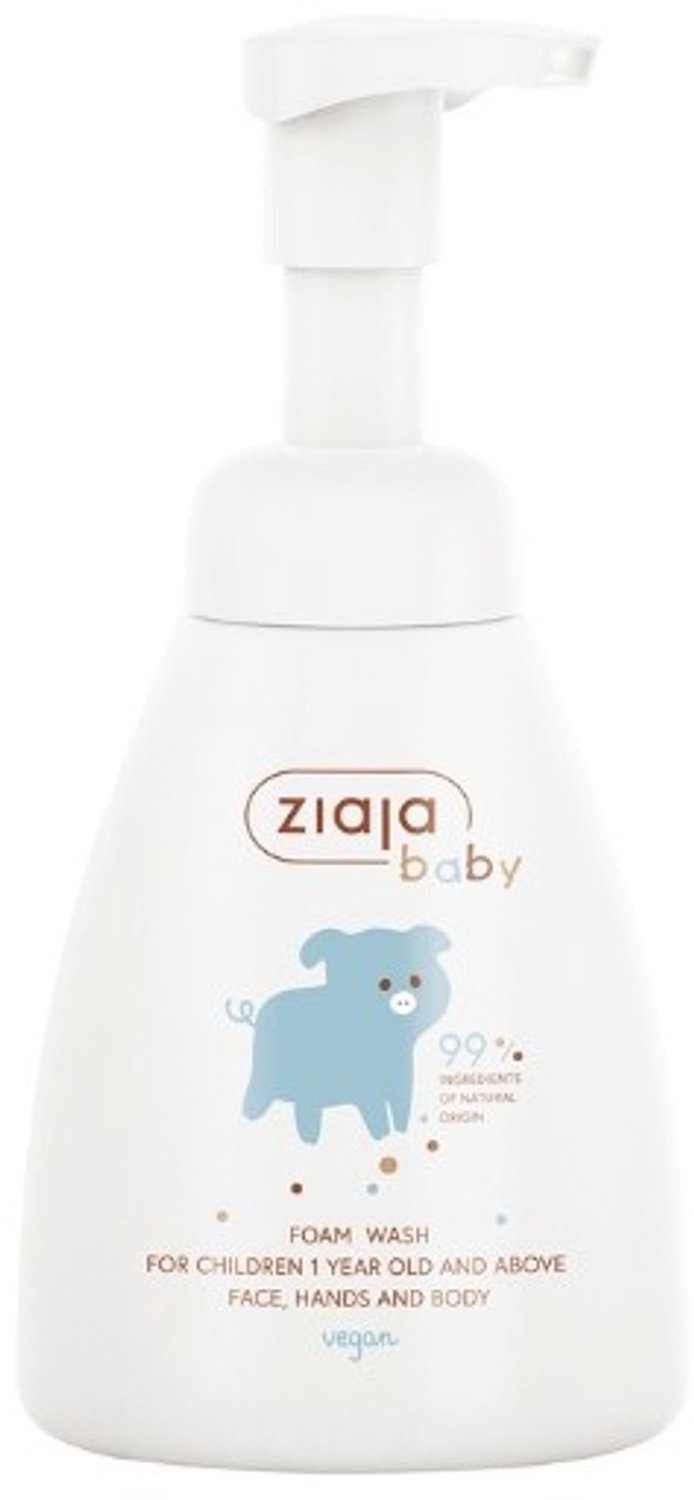 Ziaja Baby Foam Wash - 250 Ml For Childrens Face, Hands, And Body