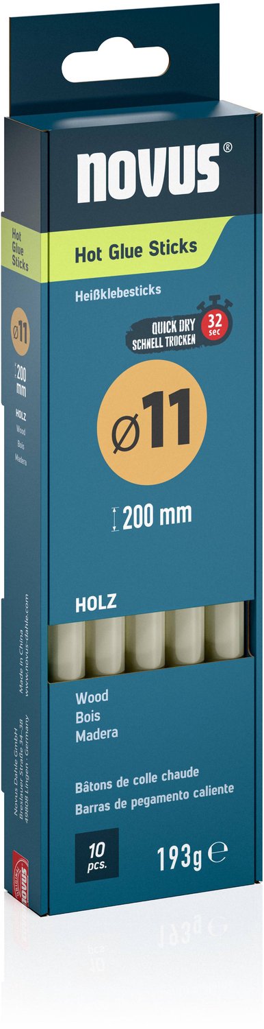 Novus Lijmpatronen voor hout 11 mm - 10st