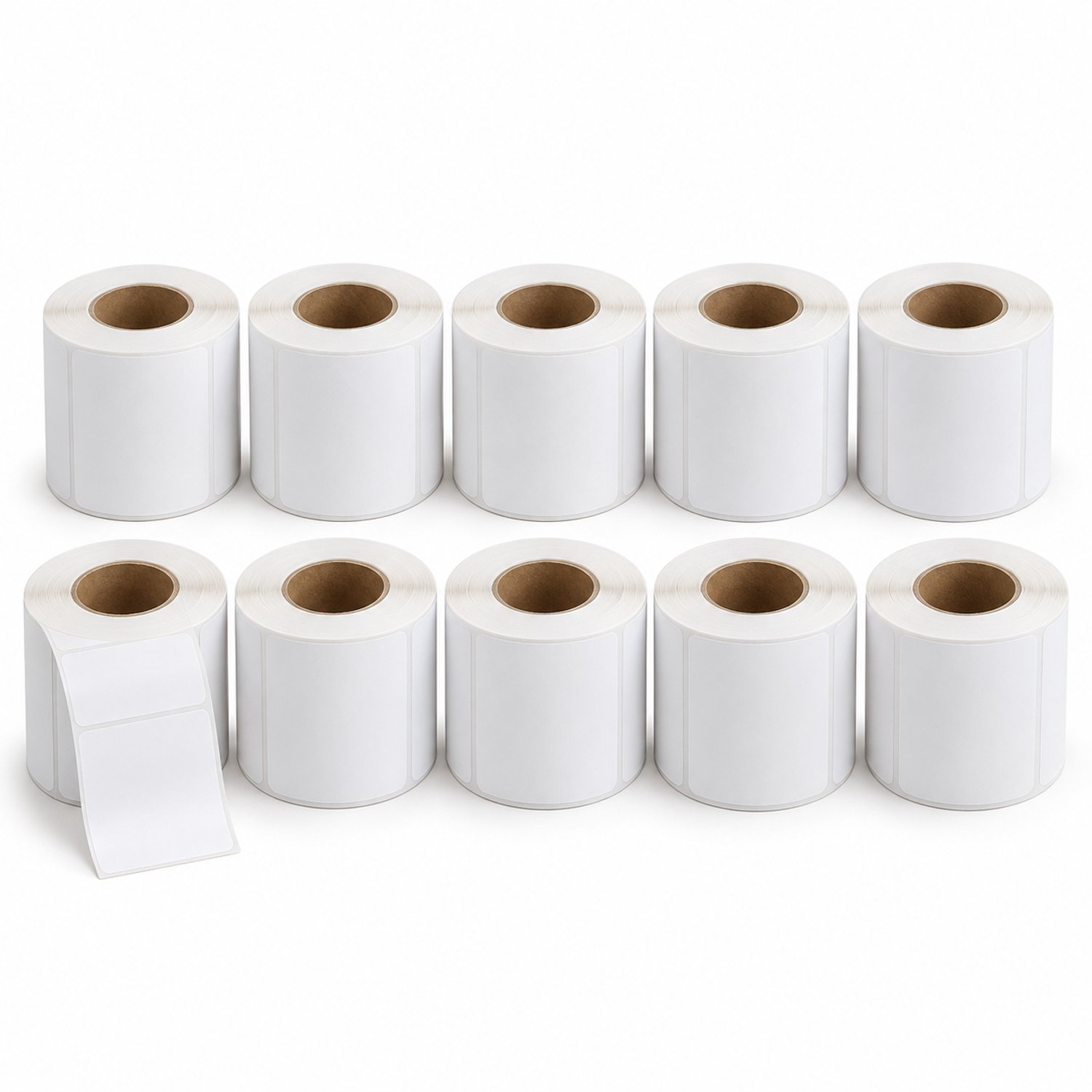 Witte Verzendlabels 102 x 150 mm – 10 Rollen van 300 Labels – 3.000 Etiketten Totaal