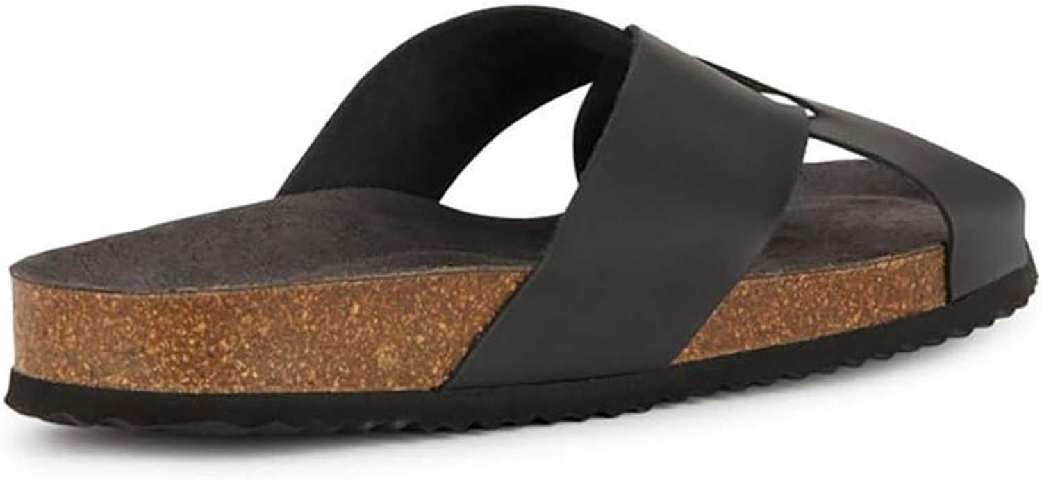 Geox Heren U Ghita D Slippers Leer Zwart
