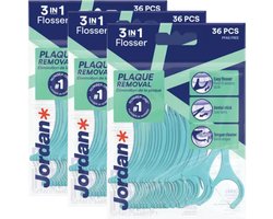 Jordan 3 in 1 - 36 st - Flosser - Voordeelverpakking 3 stuks