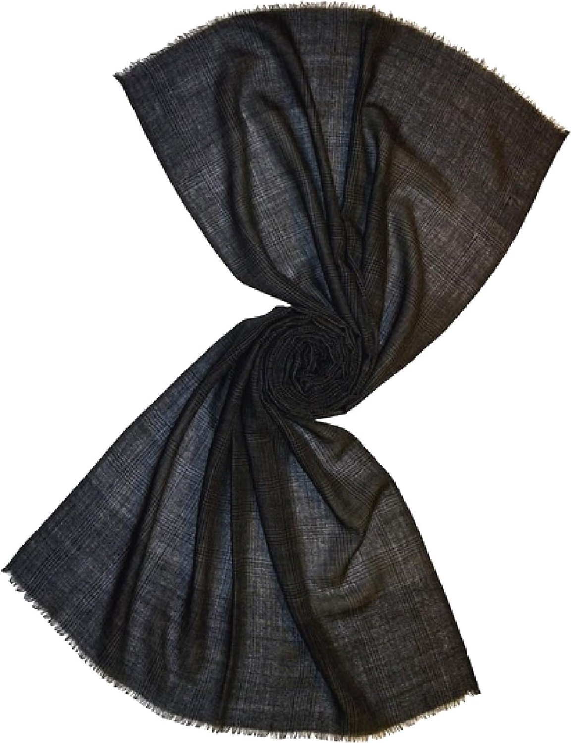 Lorenzo Cana Heren Sjaal - 50% Cashmere, 50% Wol - Zwart Grijs