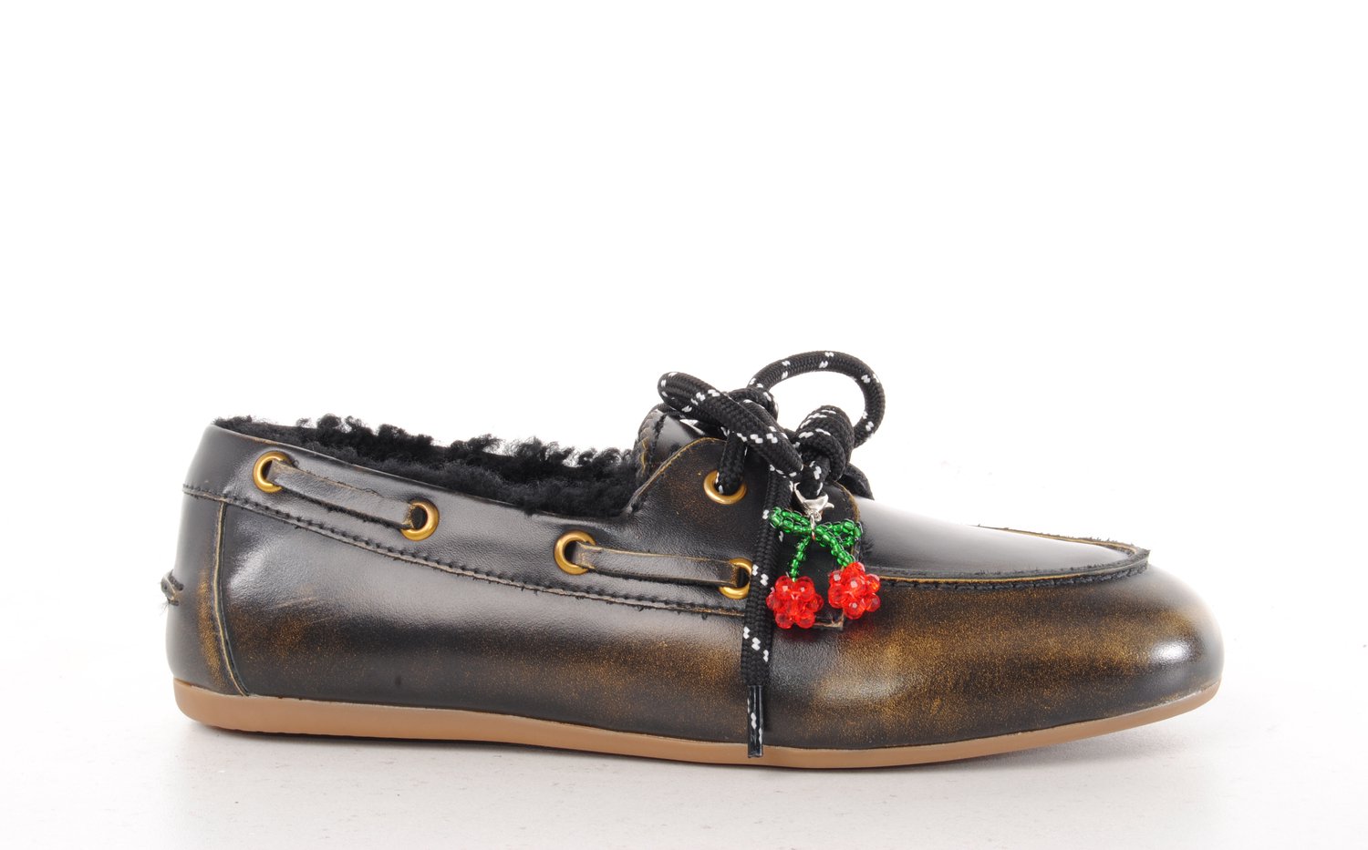 MRP dames bootschoen Madiran leder bruin/zwart