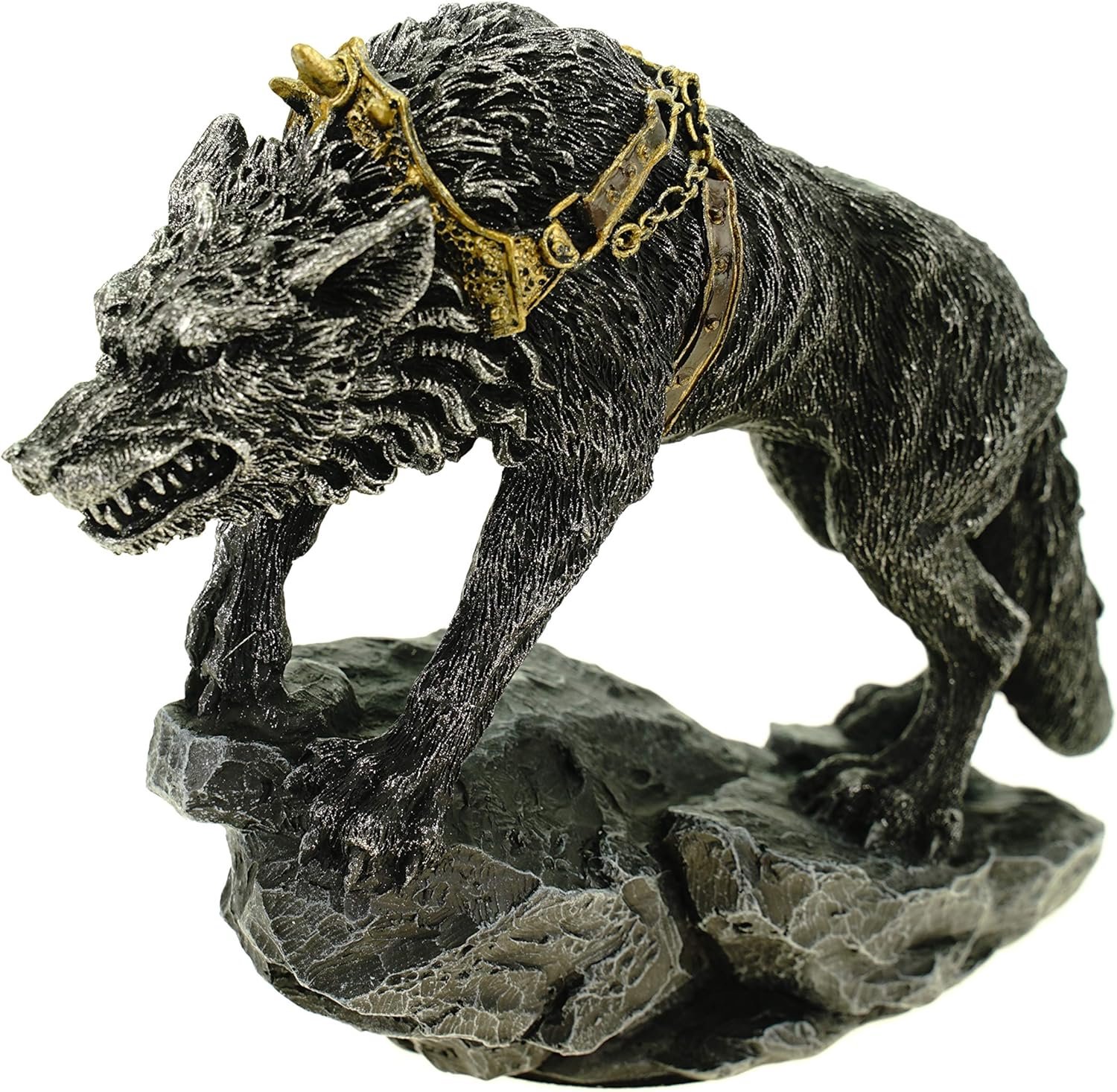 Fenris Wolf Beeld - Germaanse Mythologie, 13 cm
