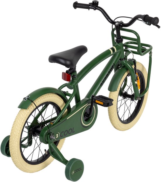 Aventuri 2Cool 3.0 Jongensfiets 16 Inch - Kinderfiets voor 4 tot 6 Jaar - 100-115 cm - Met Zijwieltjes - Groen — afbeelding 5