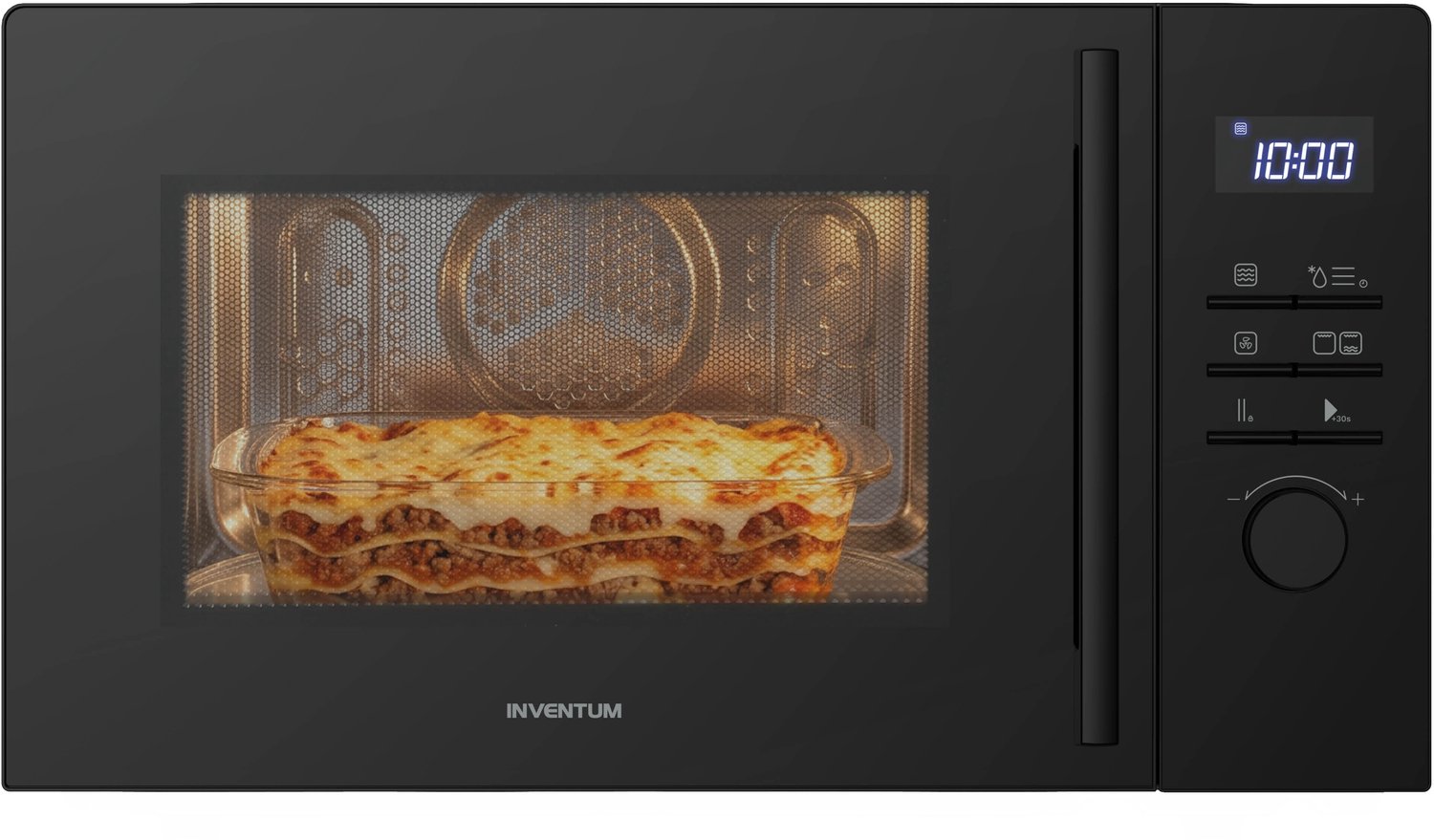 Inventum MN302CB Combimagnetron - 30L - 900W - Hetelucht- en grillfunctie - 8 programma's - Zwart