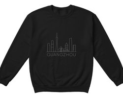 Guangzhou Sweater – Skyline Guangzhou – Modern Outfit – Unisex Sweater voor Dames & Heren – Origineel Cadeau