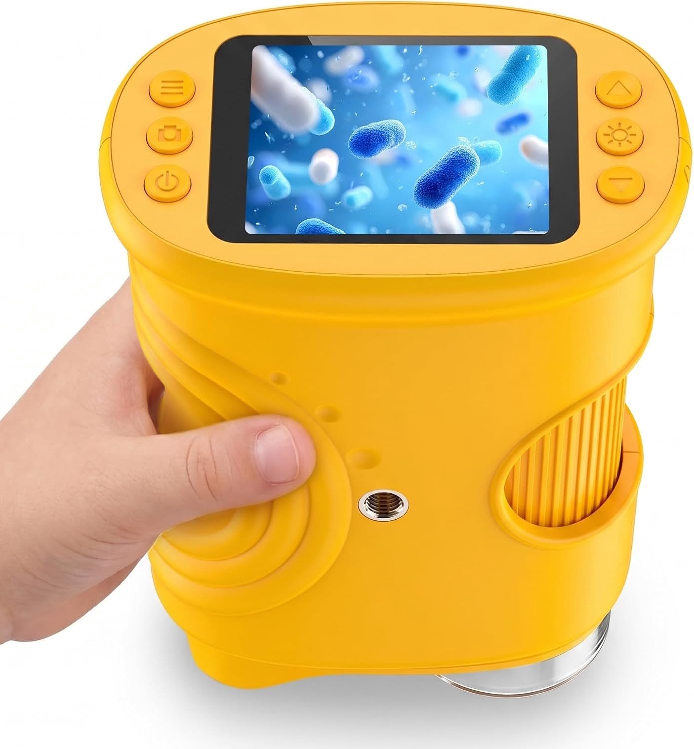 Digitale Microscoop voor Kinderen met 2 Inch Scherm, 1000x Vergroting, LED Verlichting en Batterij, Geschikt voor Foto's en Video's, Ideaal voor Onderwijs en Ontdekking