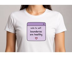Boundaries are Healthy - T Shirt - Mental Health Tee - Be Gentle With Your Mind - Inhale Exhale - Cute Wellness Shirt - Positivity Gift