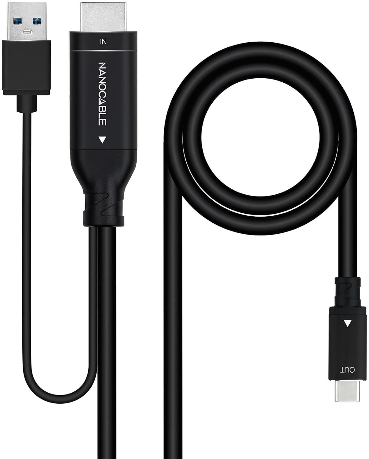 HDMI naar USB-C Converter Kabel 1.8m - 4K@60Hz, Plug & Play