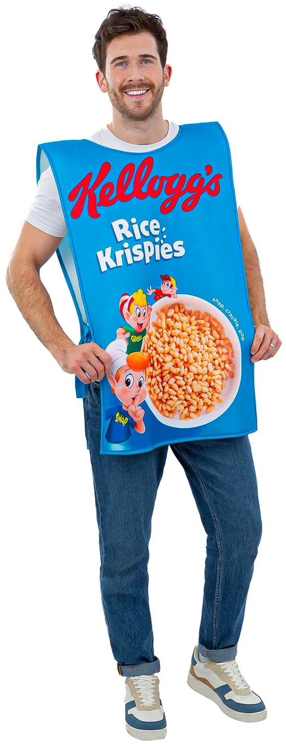 RUBIES NL - Kellogg's Rice Krispies ontbijtgranen doos kostuum voor volwassenen