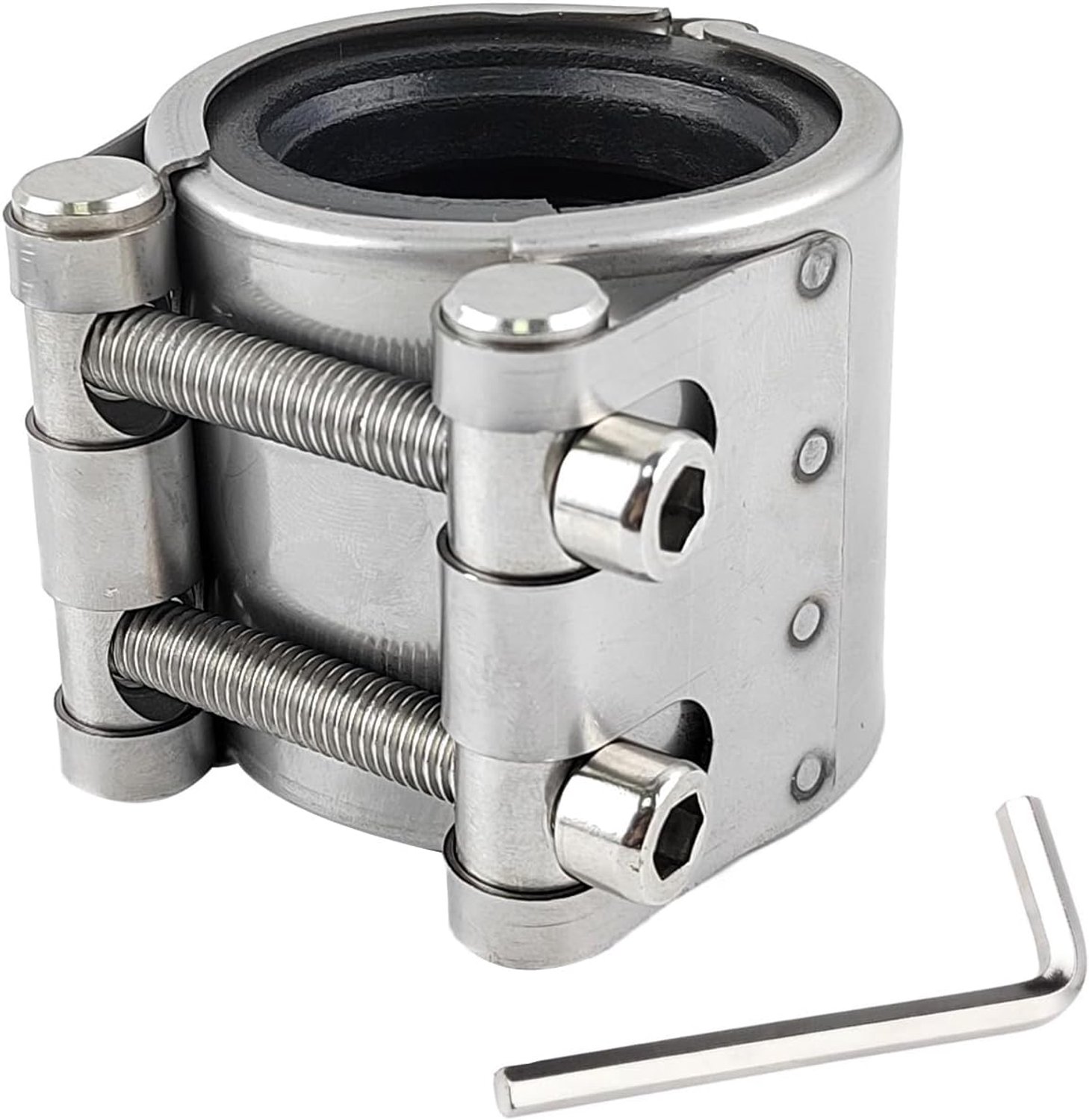Pipe connector 40-44 mm - RVS - met montagegereedschap - krachtige reparatiemogelijkheden - Homevero