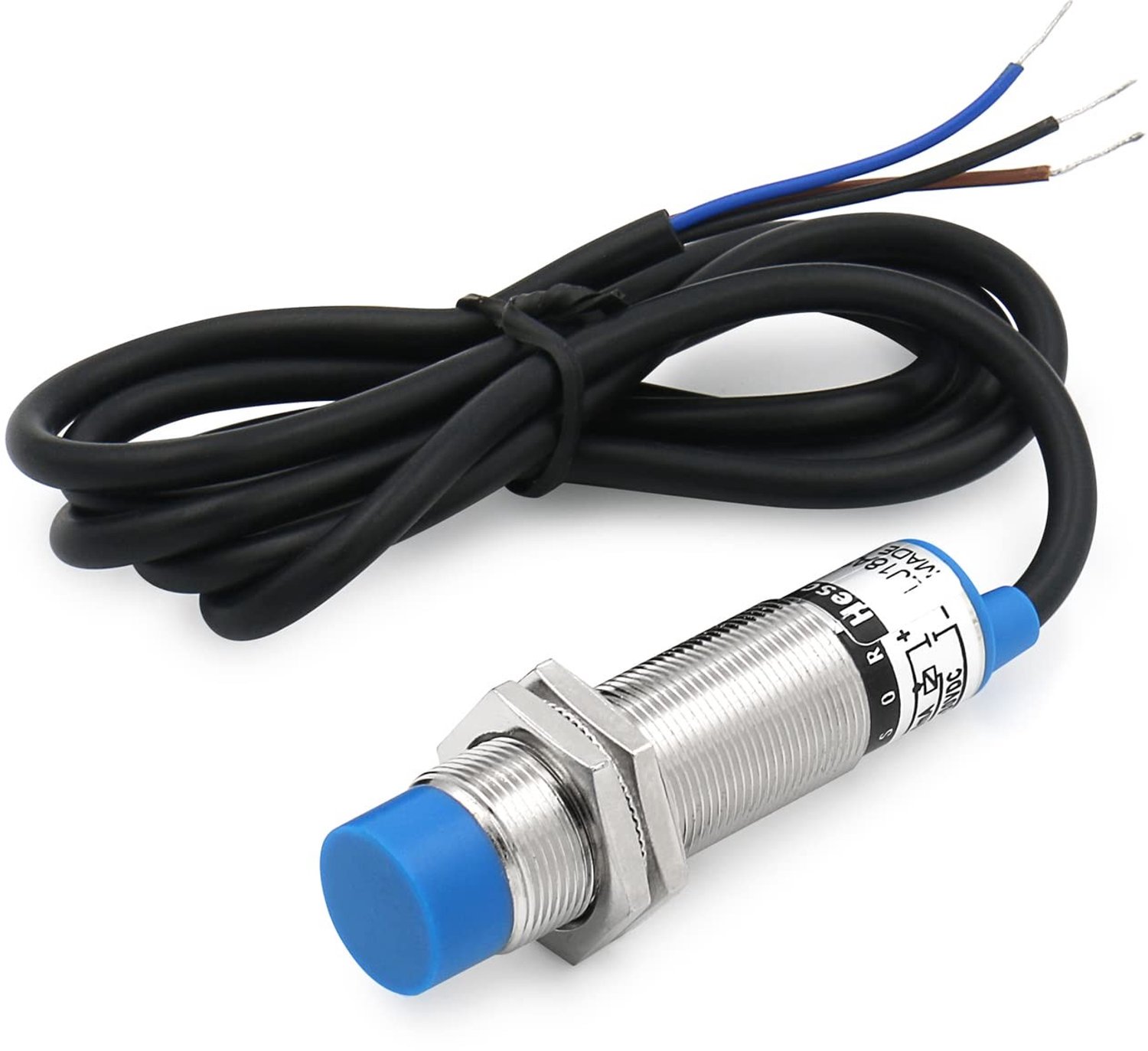 Inductieve nabijheidsschakelaar - Sensor 8mm - NC - 18mm installatie diameter - 10-30VDC - Geschikt voor industrie - LJ18A3-8-Z/AY