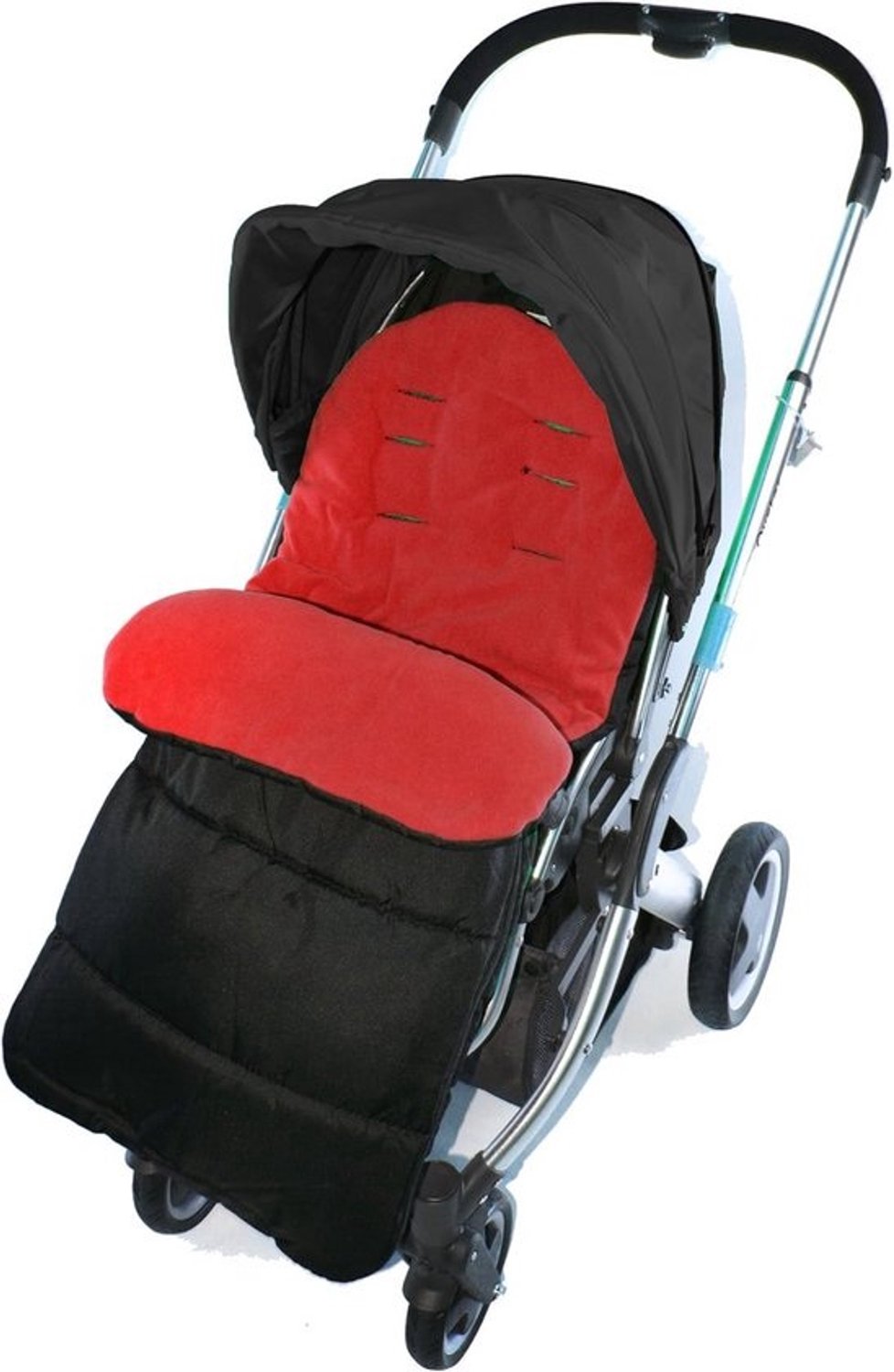 Warme voetenzak voor kinderwagen - Universeel voor baby's - Brandrood