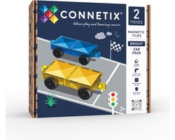 CONNETIX - Magnetisch Tegels - Bright Autopakket - 2 Stuks - Magnetisch Speelgoed