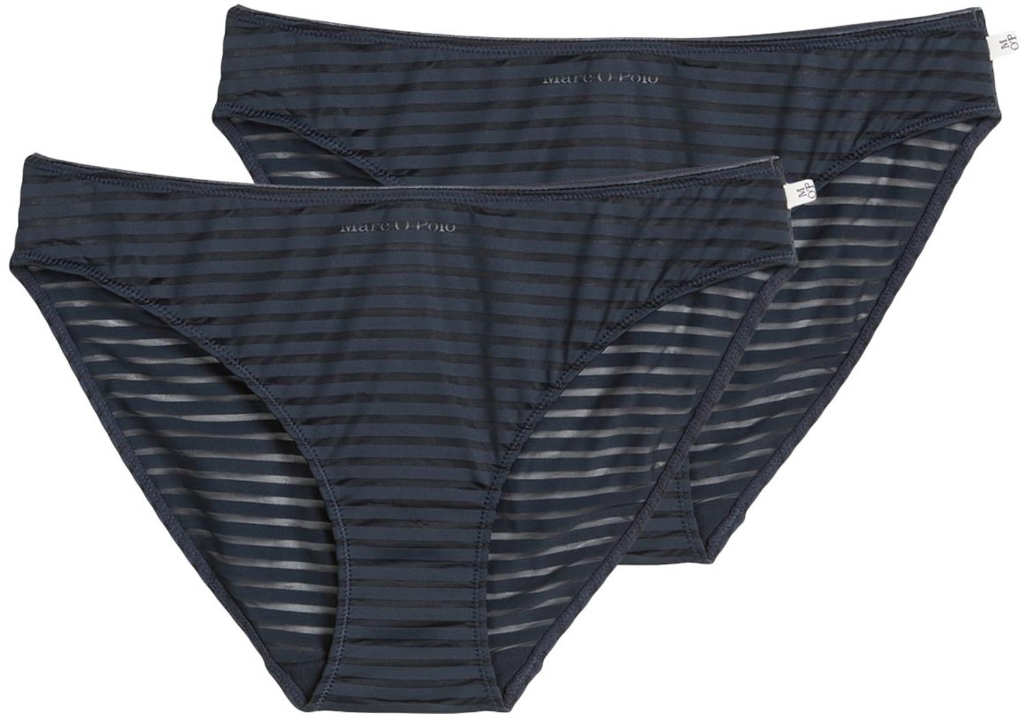 Marc O'Polo Dames slip / onderbroek 2 pack Second Skin Jacquard